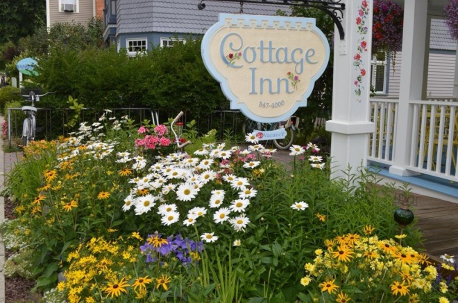The Cottage Inn flower garden remains one of the most beautiful on Market Street.  (Photo: mackinacisland.net)