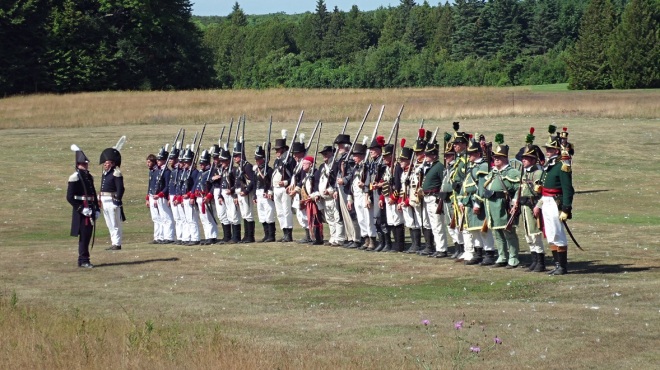 About 175 performers participated during the reenactment.