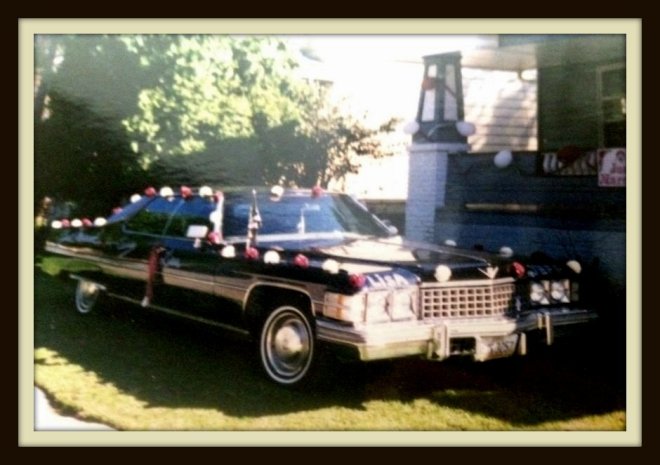 Lisa Foose (near Cleveland, Ohio):  My husband sold his race car and is putting that money towards getting my (first) car back on the road.  It’s a 1974 Cadillac that has been sitting for over 10 yrs.  It’s the car we got married in and brought our daughter home from the hospital in.